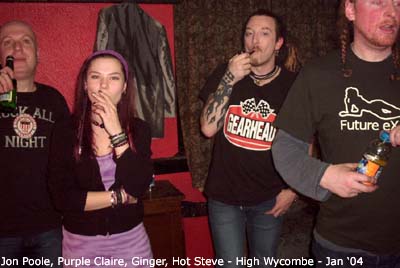 Jon, Purple Claire, Ginger & Hot Steve @ High Wycombe - Photo © Purple Claire